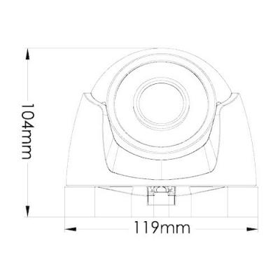 Provision ISR AHD Ultra Metal Dome IR Motorized 2.8-12mm 2MP in White - PV-DI-391AHDU-MVF