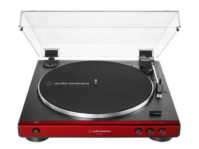 Audio Technica Fully Automatic Belt-Drive Turntable in Red - AT-LP60X-RD